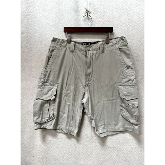 Billabong Other - Men’s Billabong Tan Khaki Chino Cargo Pocket Shorts, SIZE 34 Baggy Surf Board